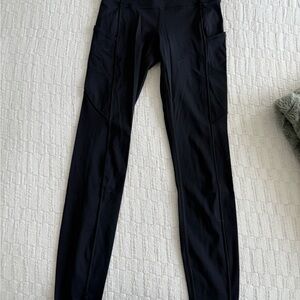 Fast and Free High-Rise Tight Black Leggings 25"